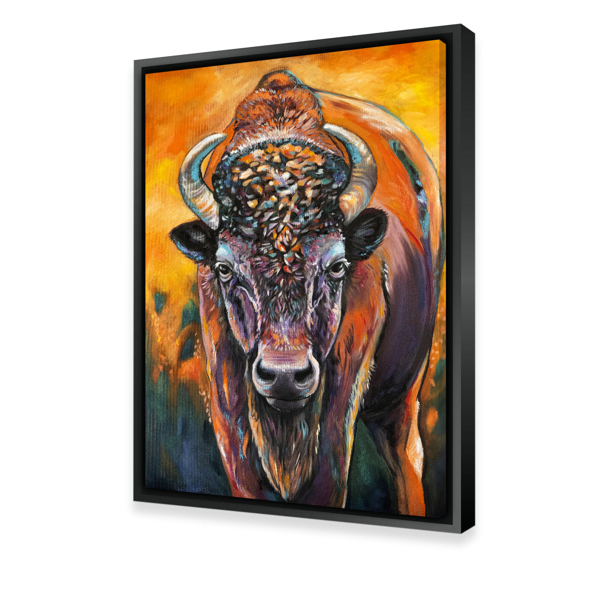 Bison Oil Painting Wall Art