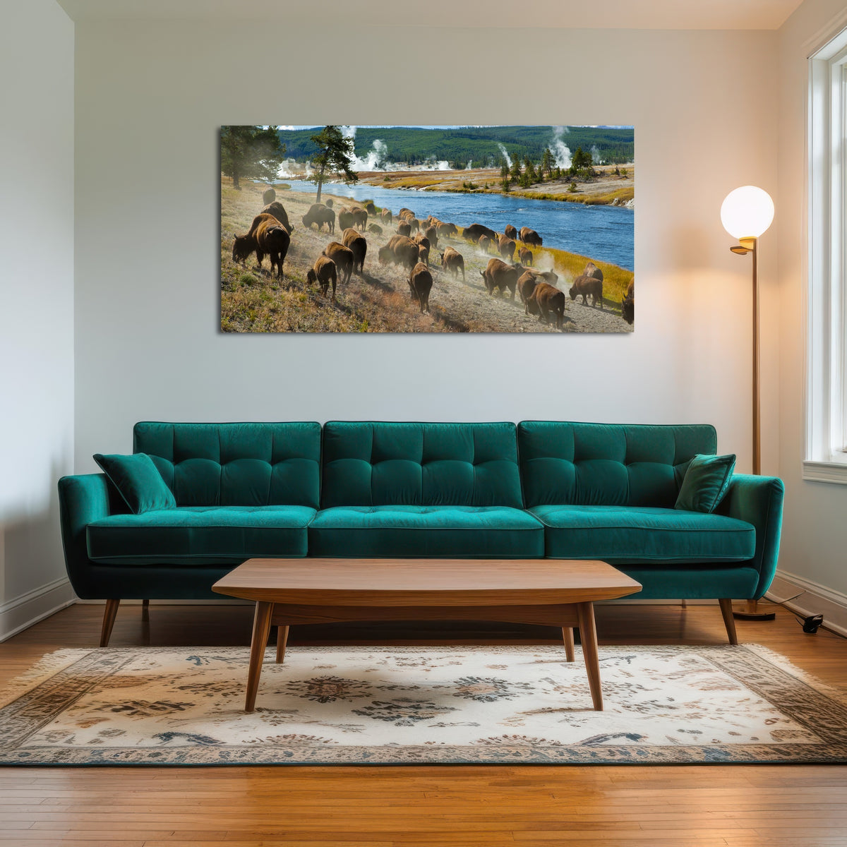 AUTO-MOCKUP ROOM | Bison Herd in Yellowstone