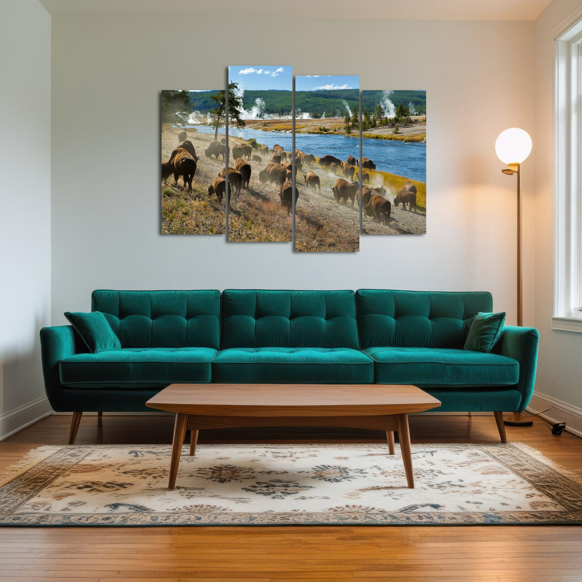 AUTO-MOCKUP ROOM | Bison Herd in Yellowstone