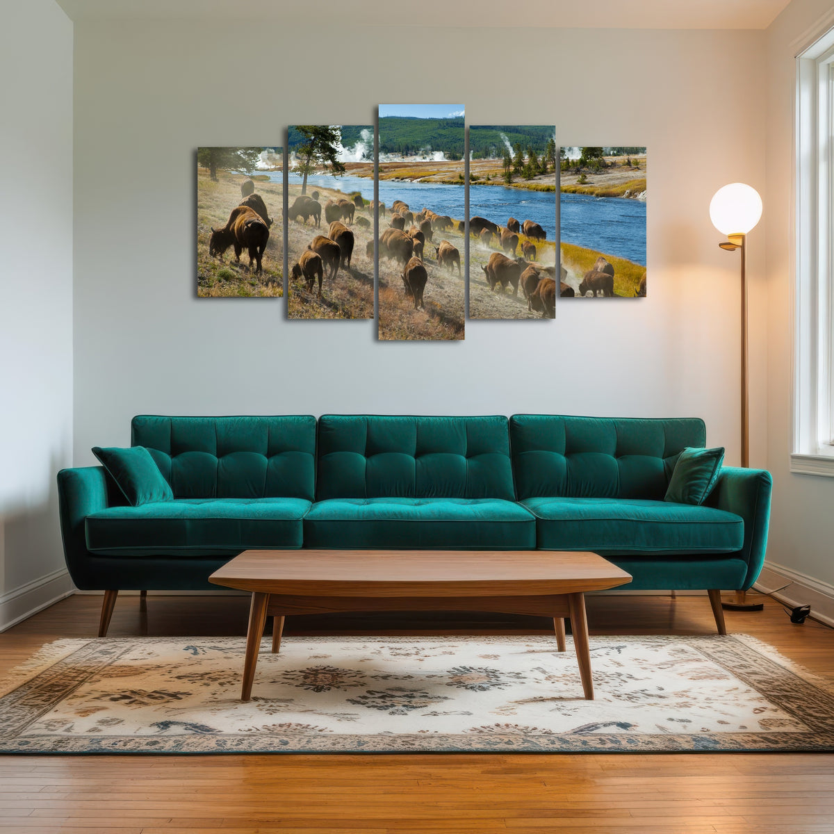 AUTO-MOCKUP ROOM | Bison Herd in Yellowstone