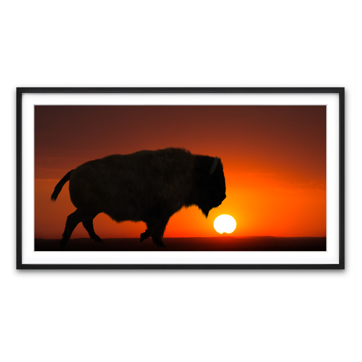 Framed Print 2x1 Black