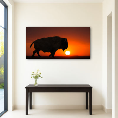 AUTO-MOCKUP ROOM | Bison at Sunset