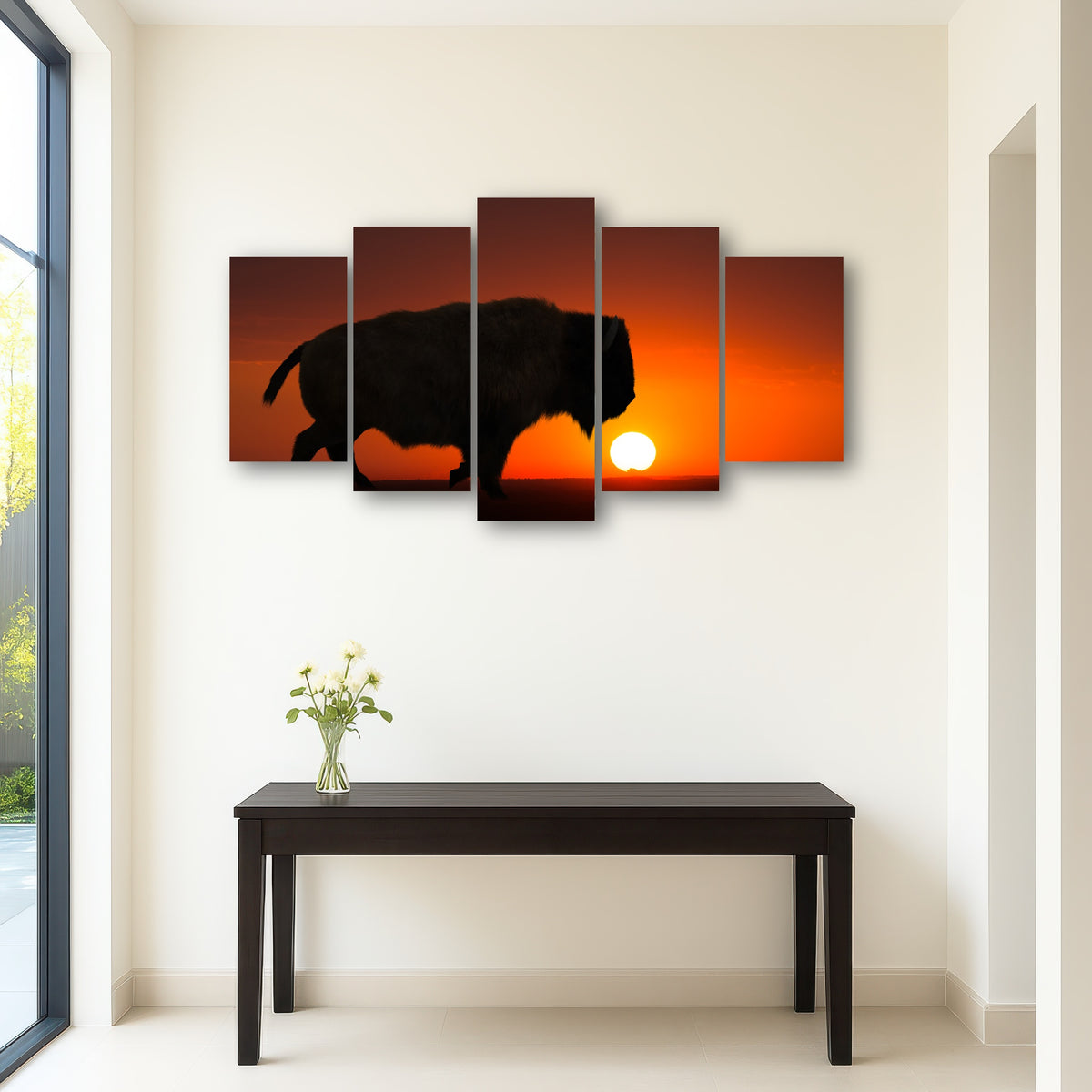 AUTO-MOCKUP ROOM | Bison at Sunset