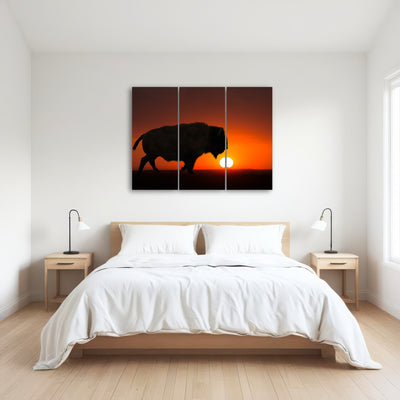 AUTO-MOCKUP ROOM | Bison at Sunset
