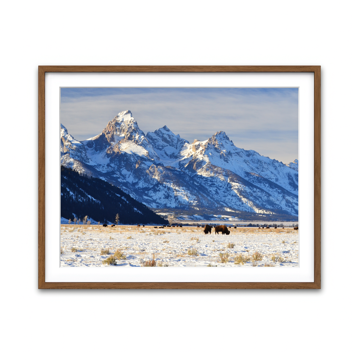 Framed Print 4x3 Walnut