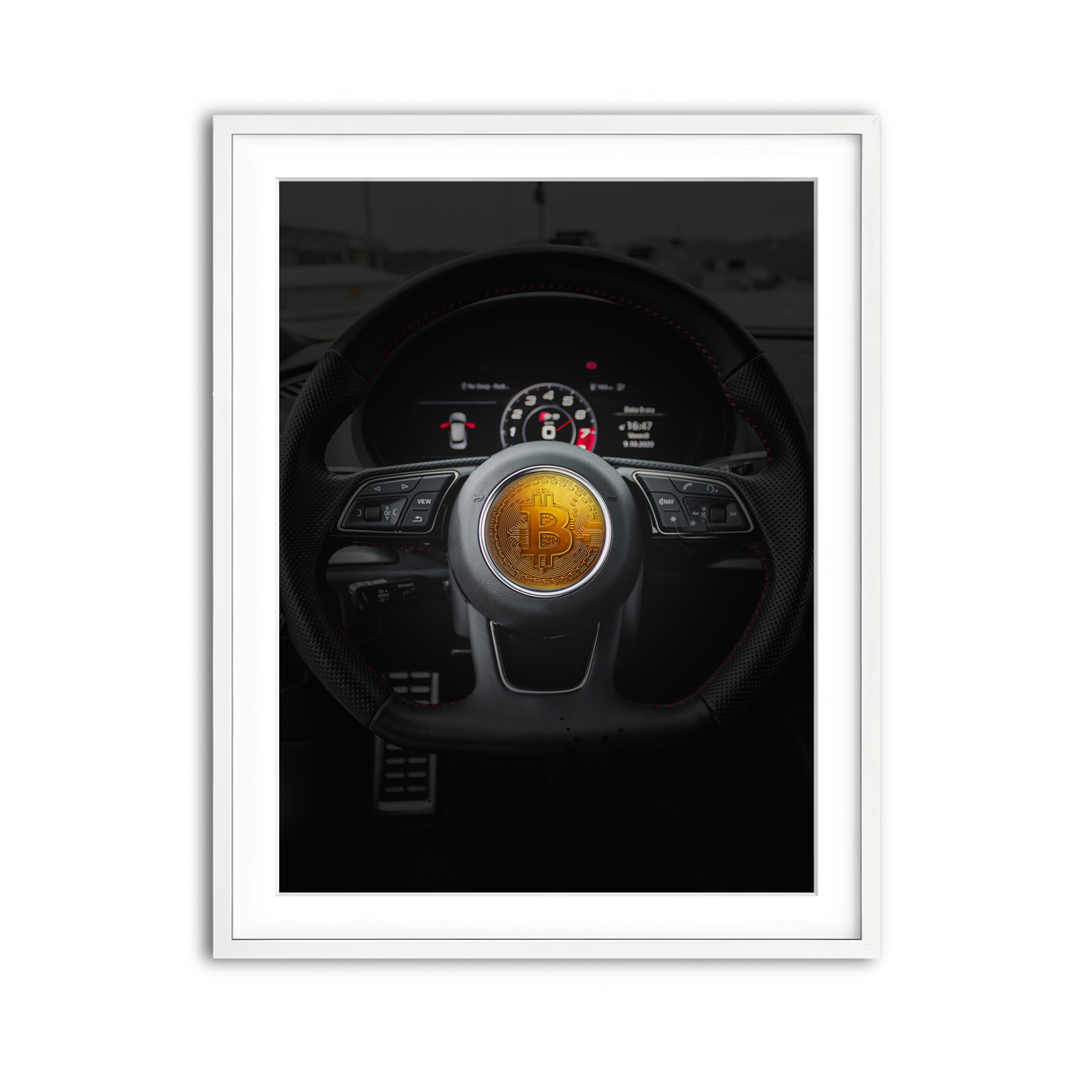 Framed Print 3x4 White