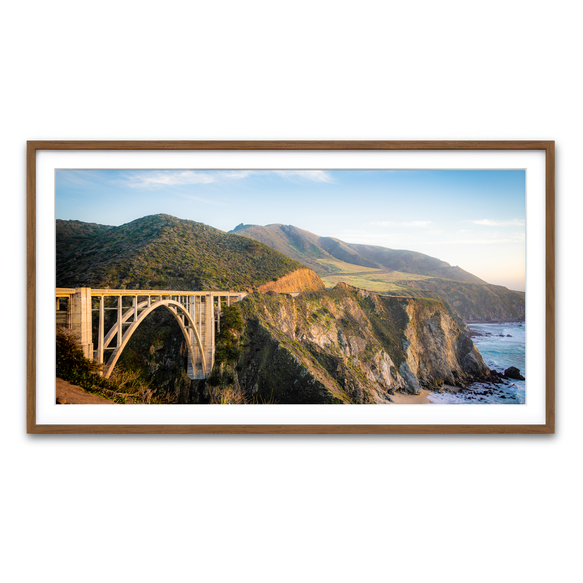 Framed Print 2x1 Walnut