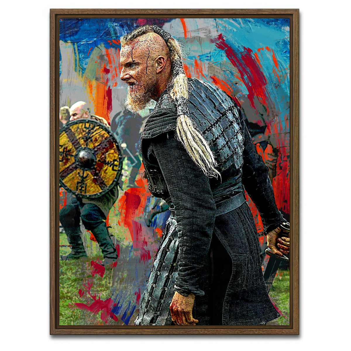 AUTO-MOCKUP WHITE | Bjorn Ironside | 1 Piece | Walnut Framed Canvas | group=3x4