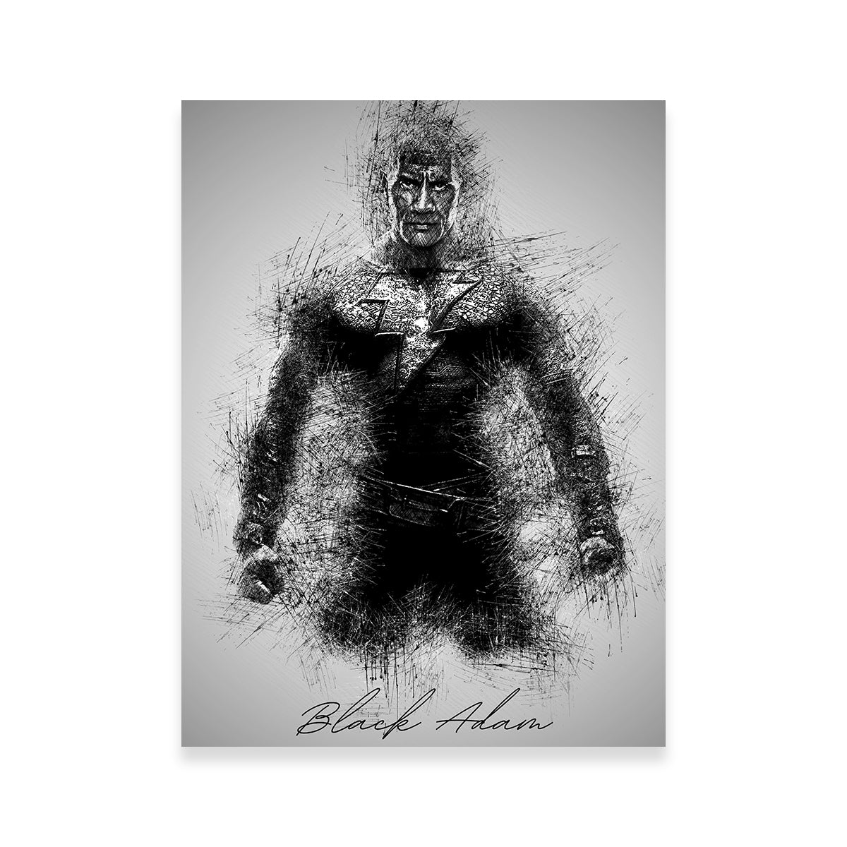 Black Adam Wall Art