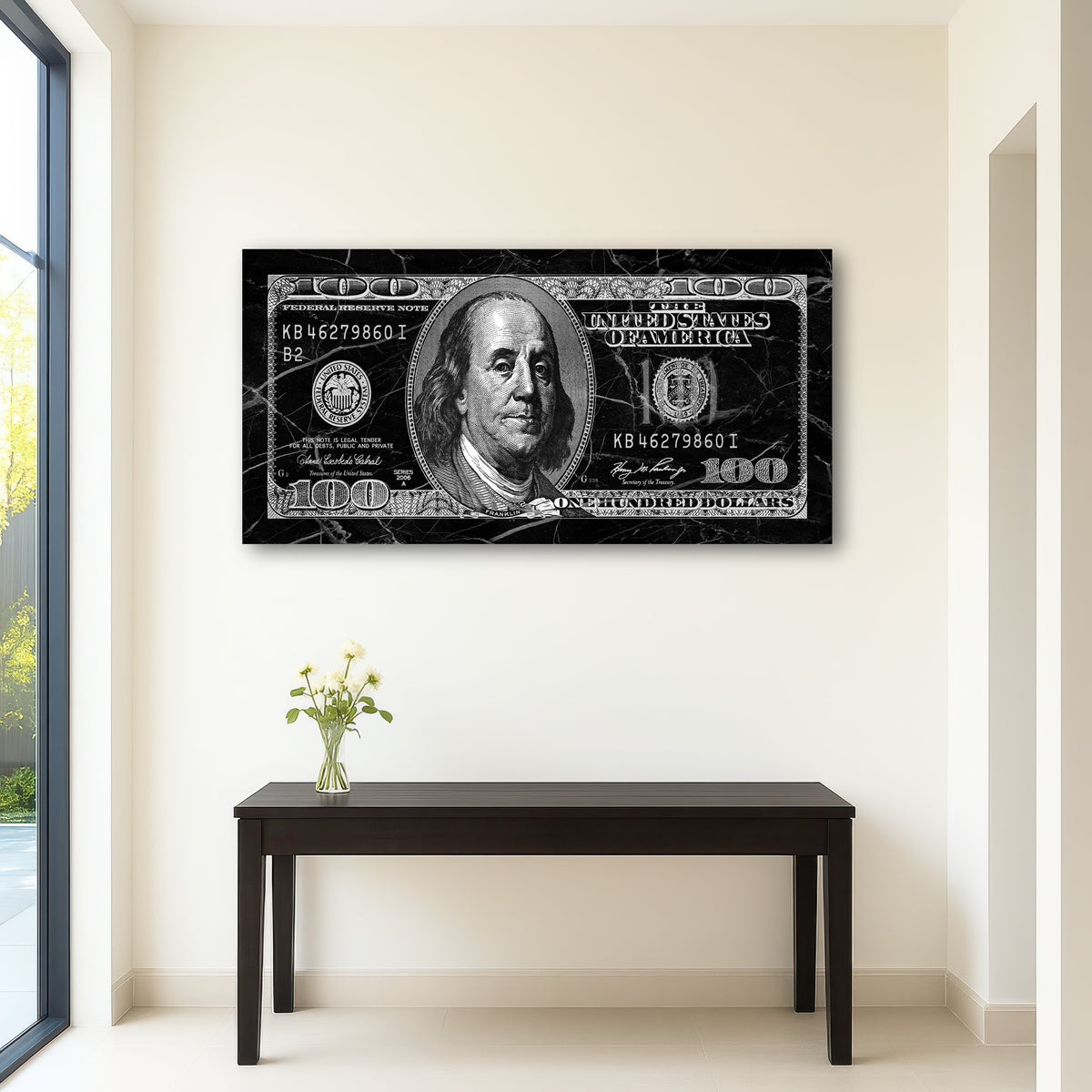 Black Marble Benny Wall Art