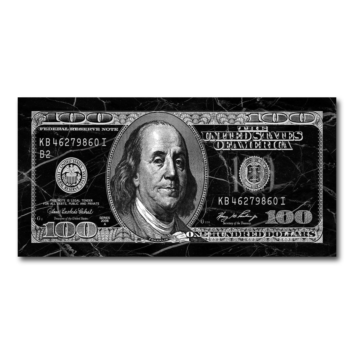 Black Marble Benny Wall Art