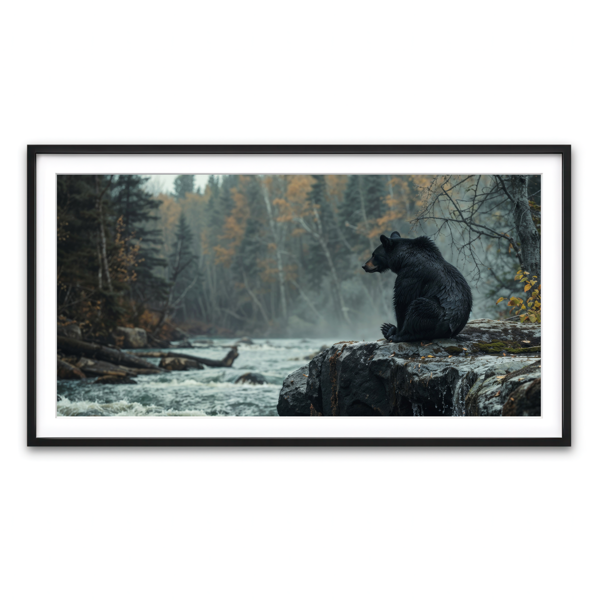 Framed Print 2x1 Black