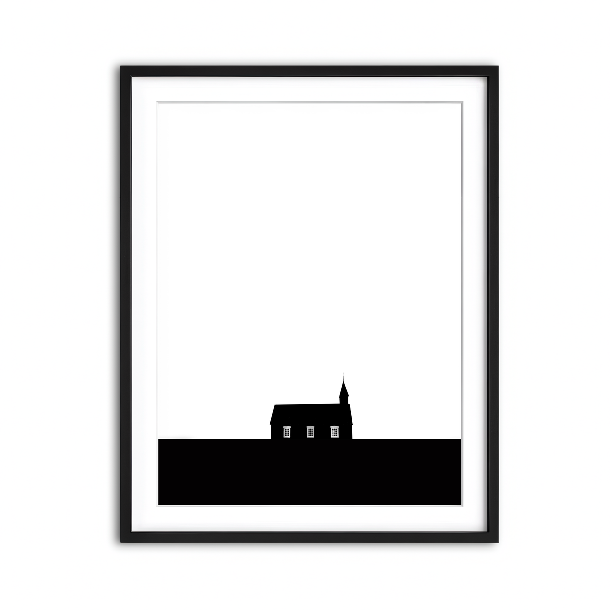 Framed Print 3x4 Black