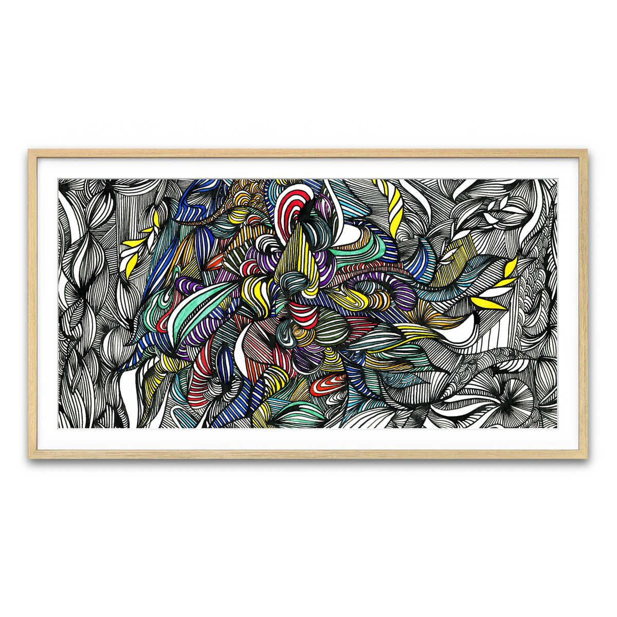 Framed Print 2x1 Natural