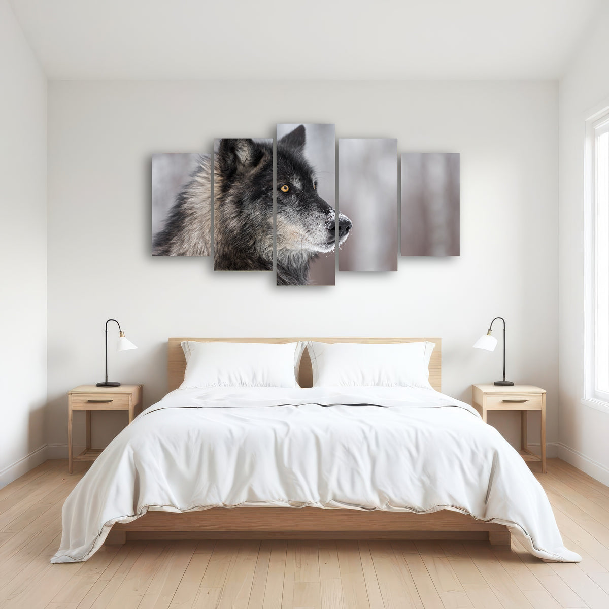 AUTO-MOCKUP ROOM | Black Grey Wolf