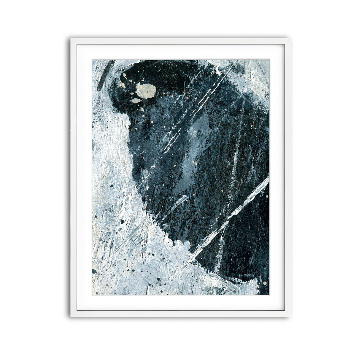 Framed Print 3x4 White