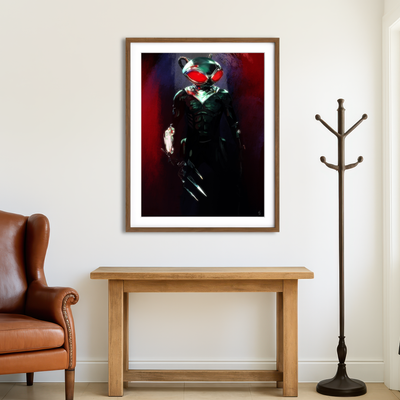 AUTO-MOCKUP ROOM | Black Manta Wall Art