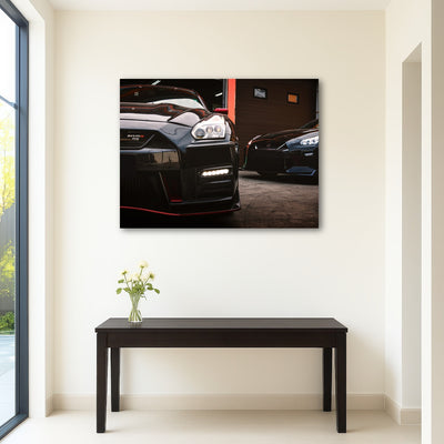 AUTO-MOCKUP ROOM | Black Nissan GTR
