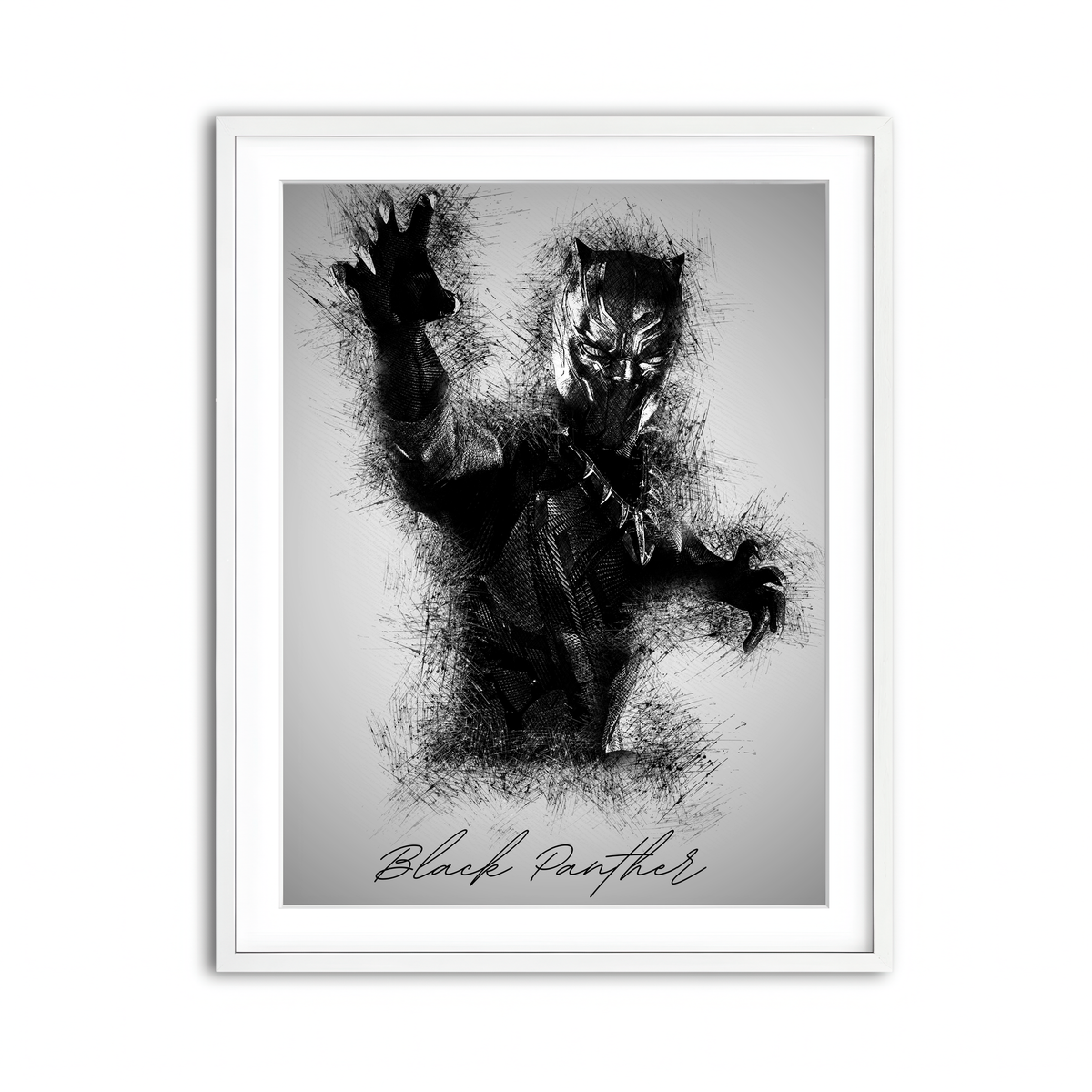 Framed Print 3x4 White