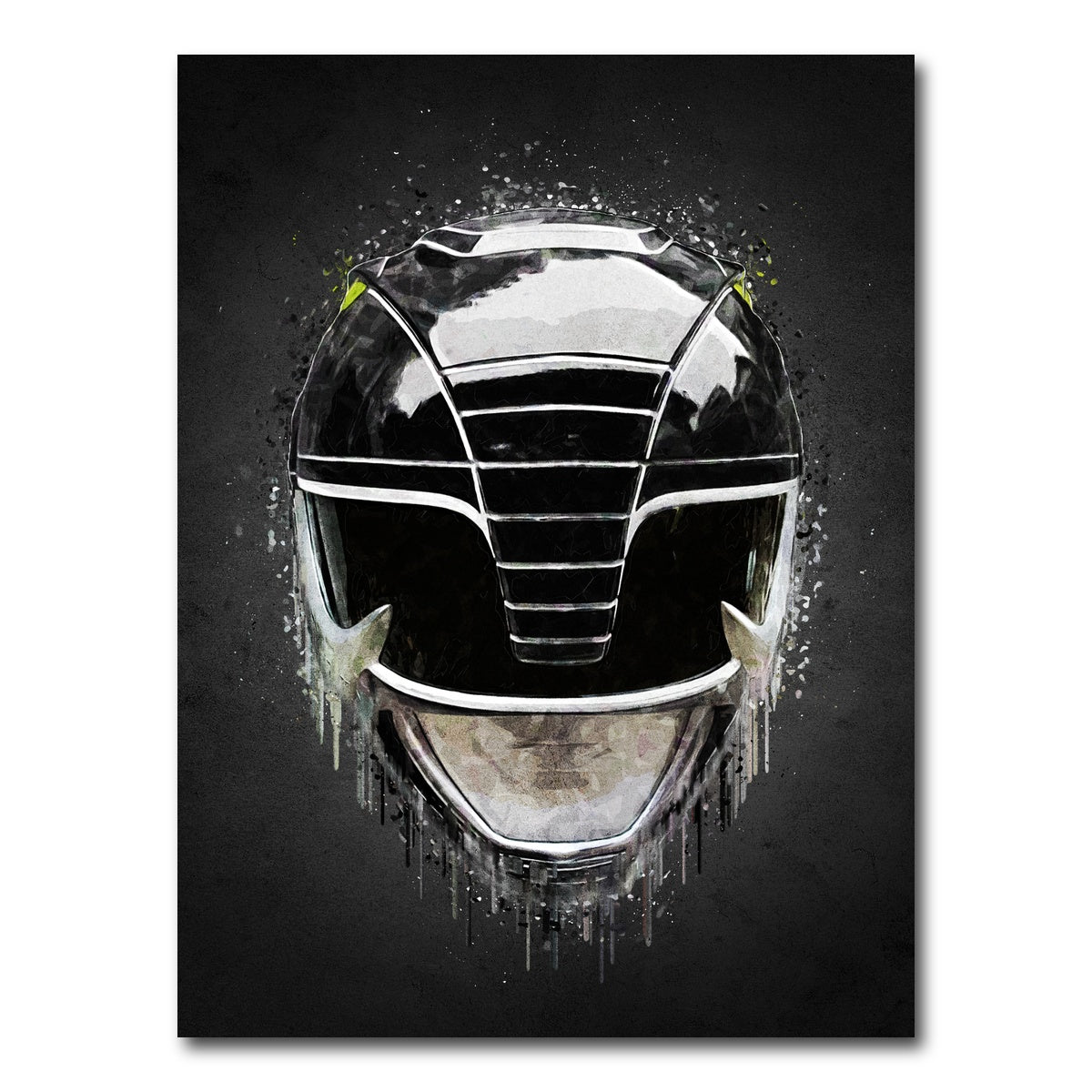 AUTO-MOCKUP WHITE | Black Ranger Portrait | 1 Piece | Gallery Wrap Canvas | group=3x4