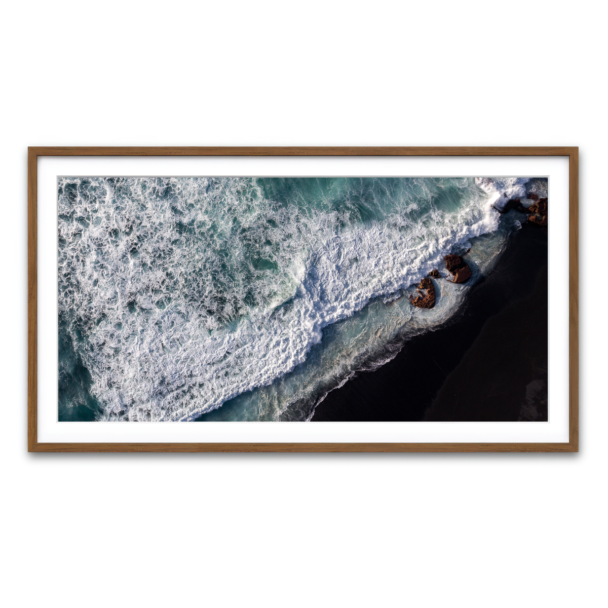 Framed Print 2x1 Walnut