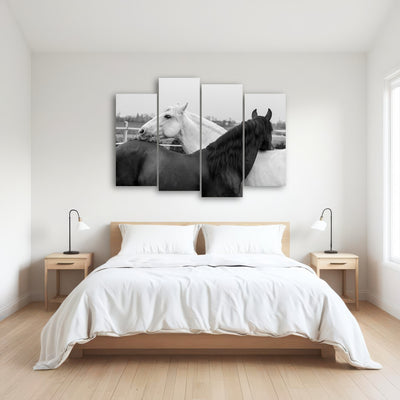 AUTO-MOCKUP ROOM | Black & White Horses