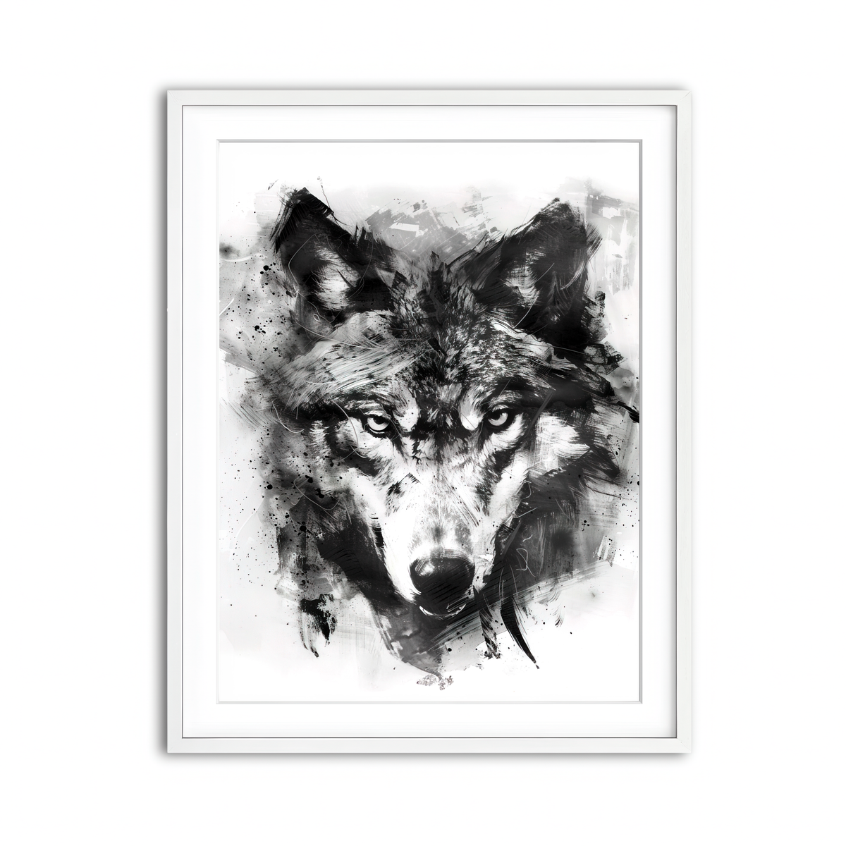 Framed Print 3x4 White
