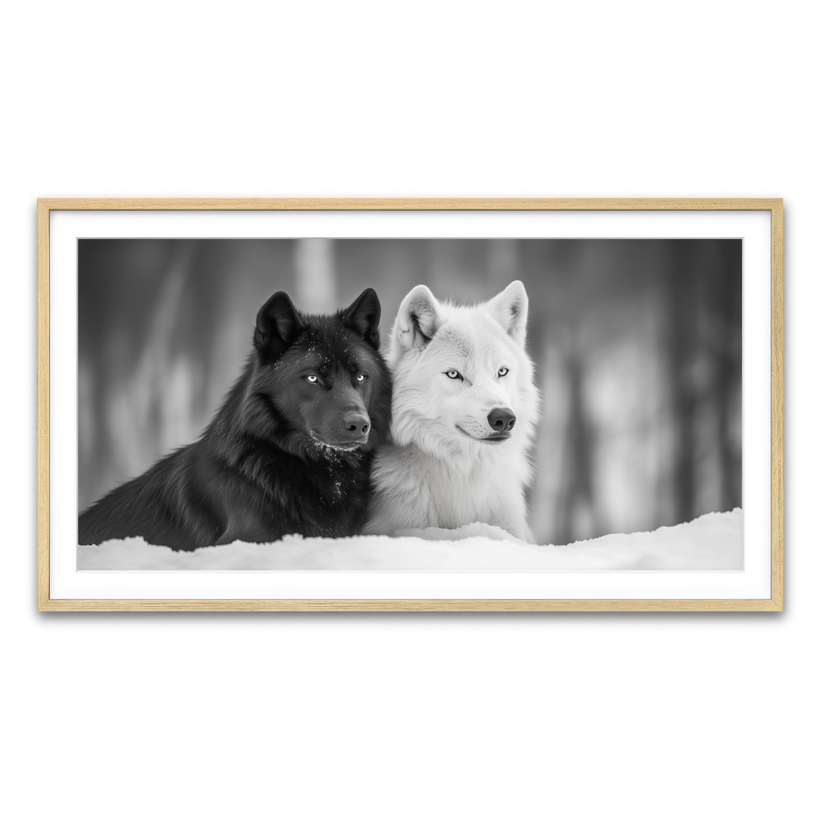 Framed Print 2x1 Natural
