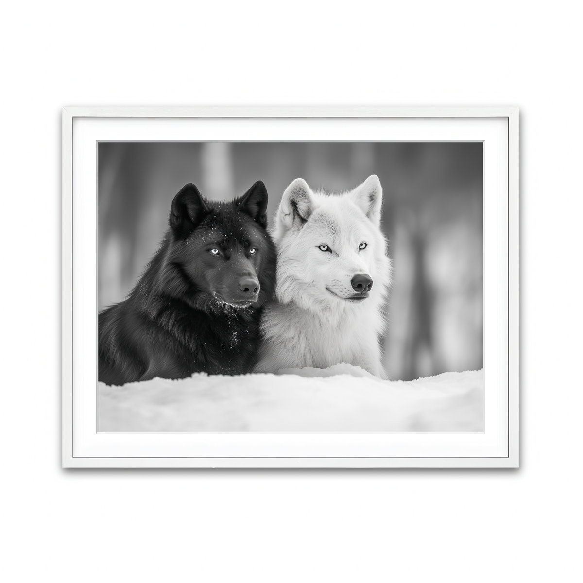 Framed Print 4x3 White