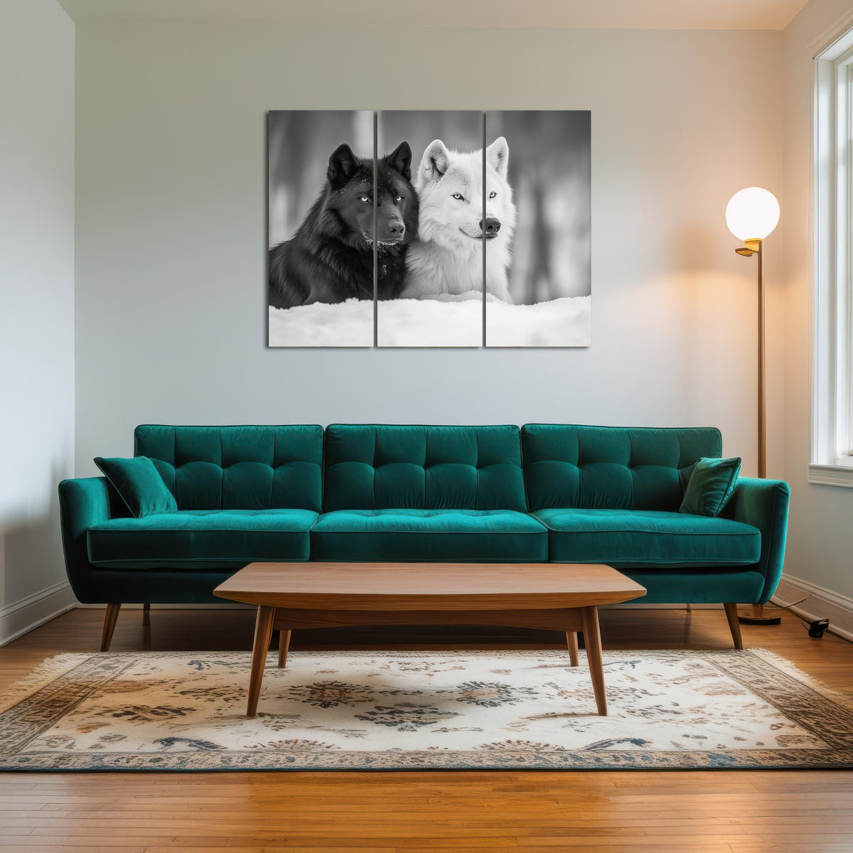 AUTO-MOCKUP ROOM | Black & White Wolves