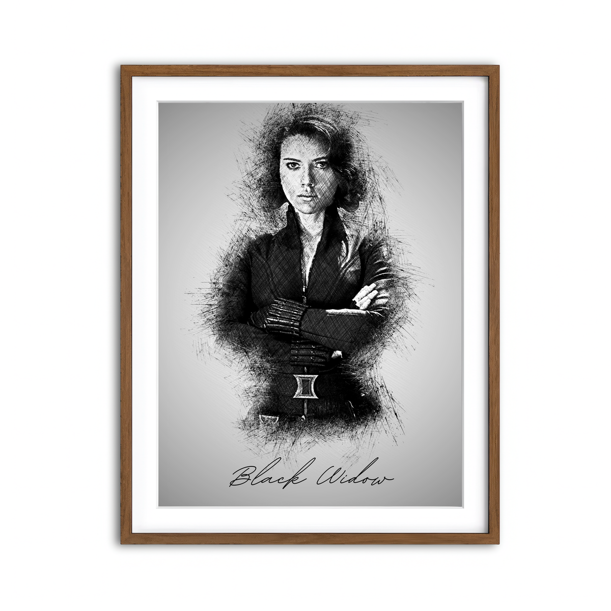 Framed Print 3x4 Walnut