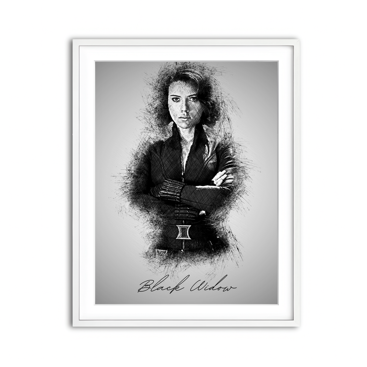 Framed Print 3x4 White