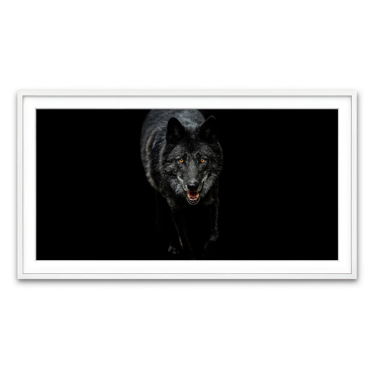 Framed Print 2x1 White