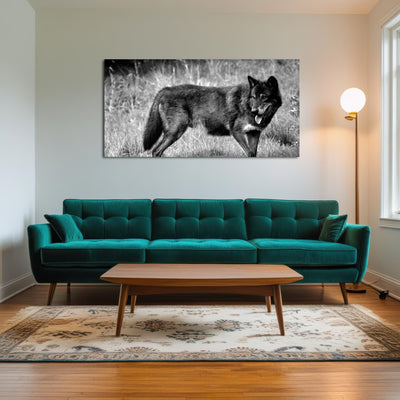 AUTO-MOCKUP ROOM | Black Wolf Grayscale