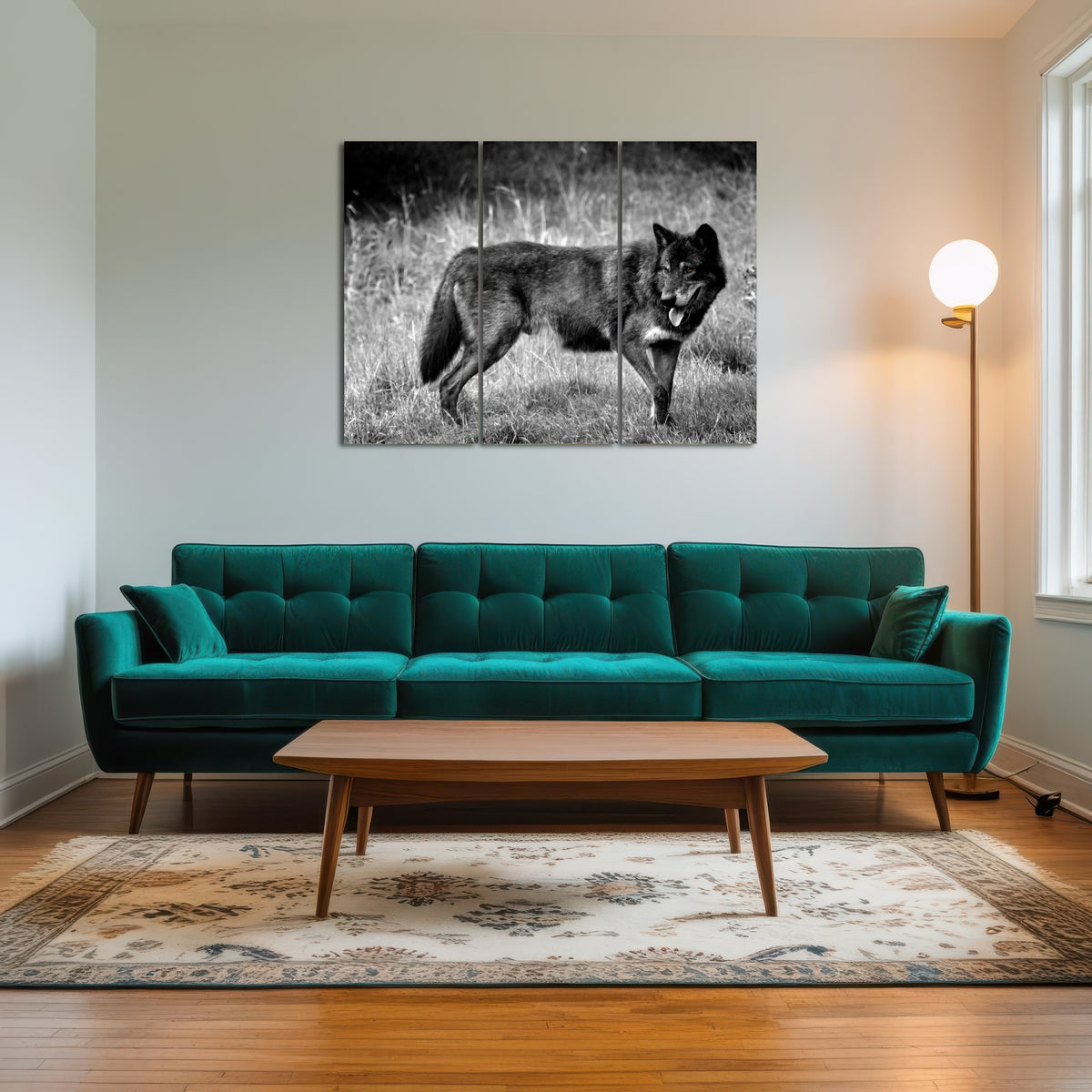 AUTO-MOCKUP ROOM | Black Wolf Grayscale
