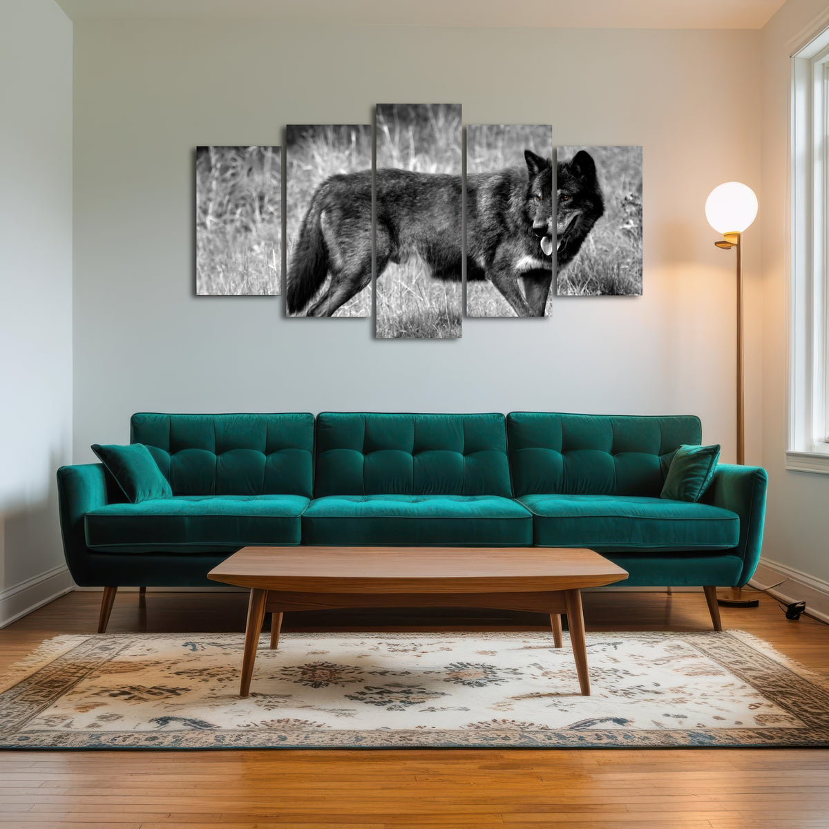 AUTO-MOCKUP ROOM | Black Wolf Grayscale