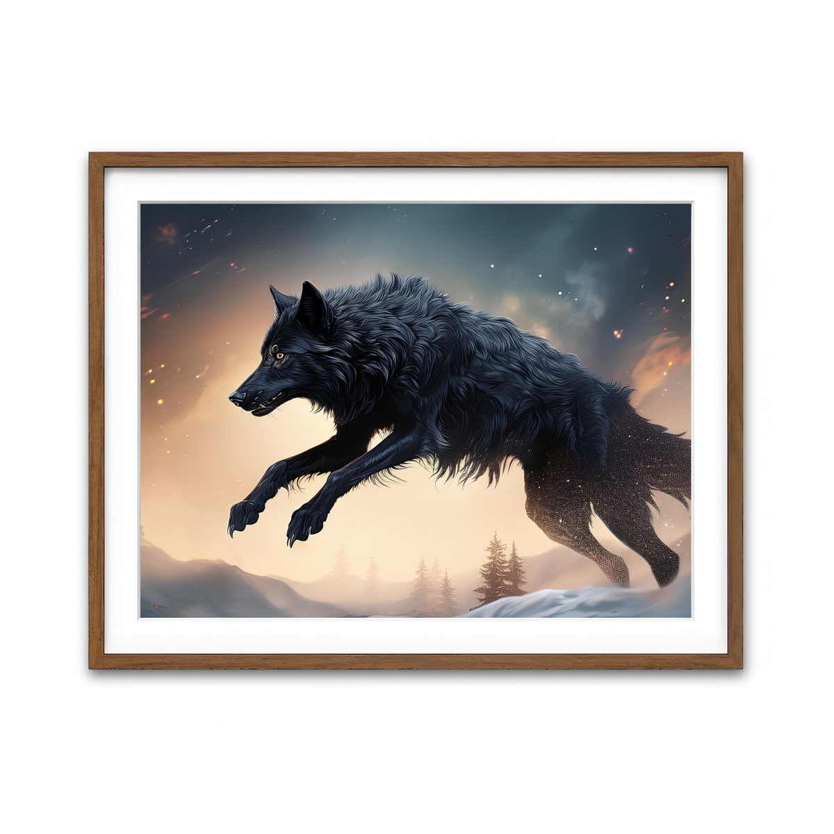 Framed Print 4x3 Walnut