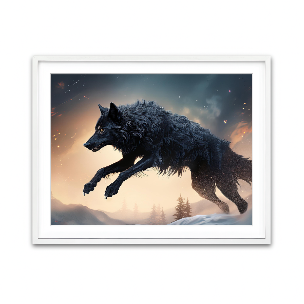 Framed Print 4x3 White