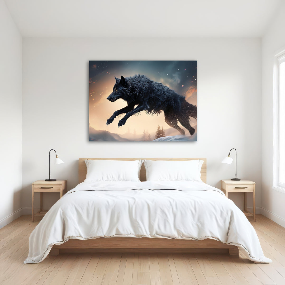 AUTO-MOCKUP ROOM | Black Wolf Jumping