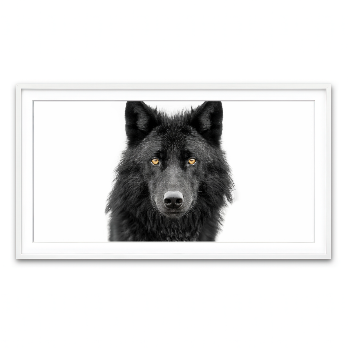 Framed Print 2x1 White