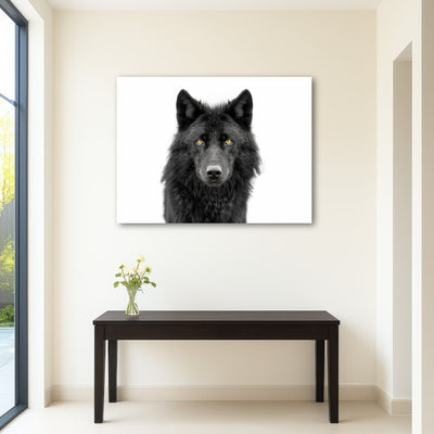 AUTO-MOCKUP ROOM | Black Wolf Portrait