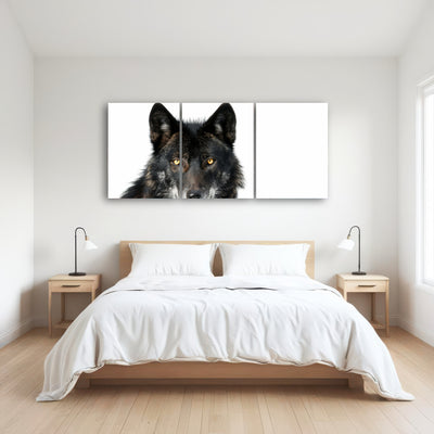 AUTO-MOCKUP ROOM | Black Wolf White Background