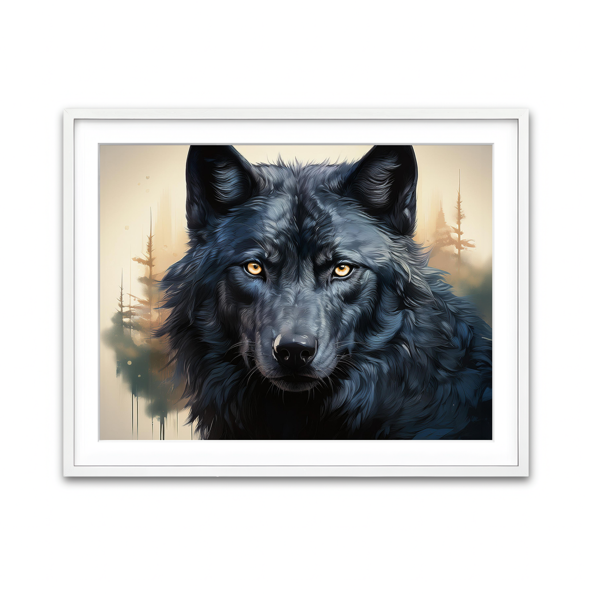 Framed Print 4x3 White