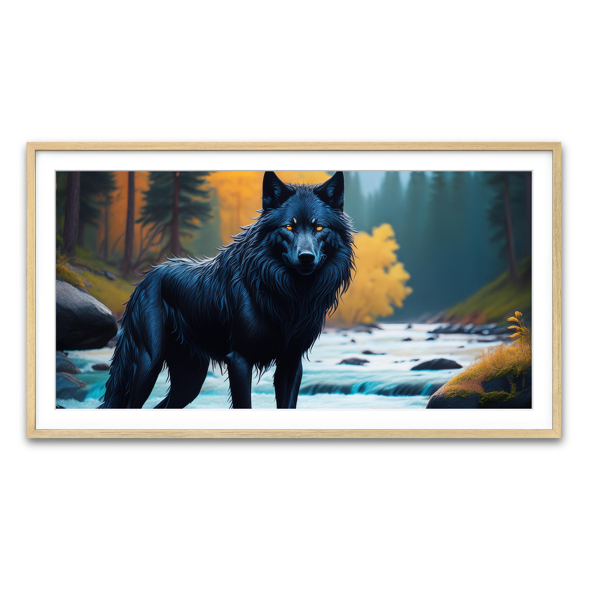 Framed Print 2x1 Natural