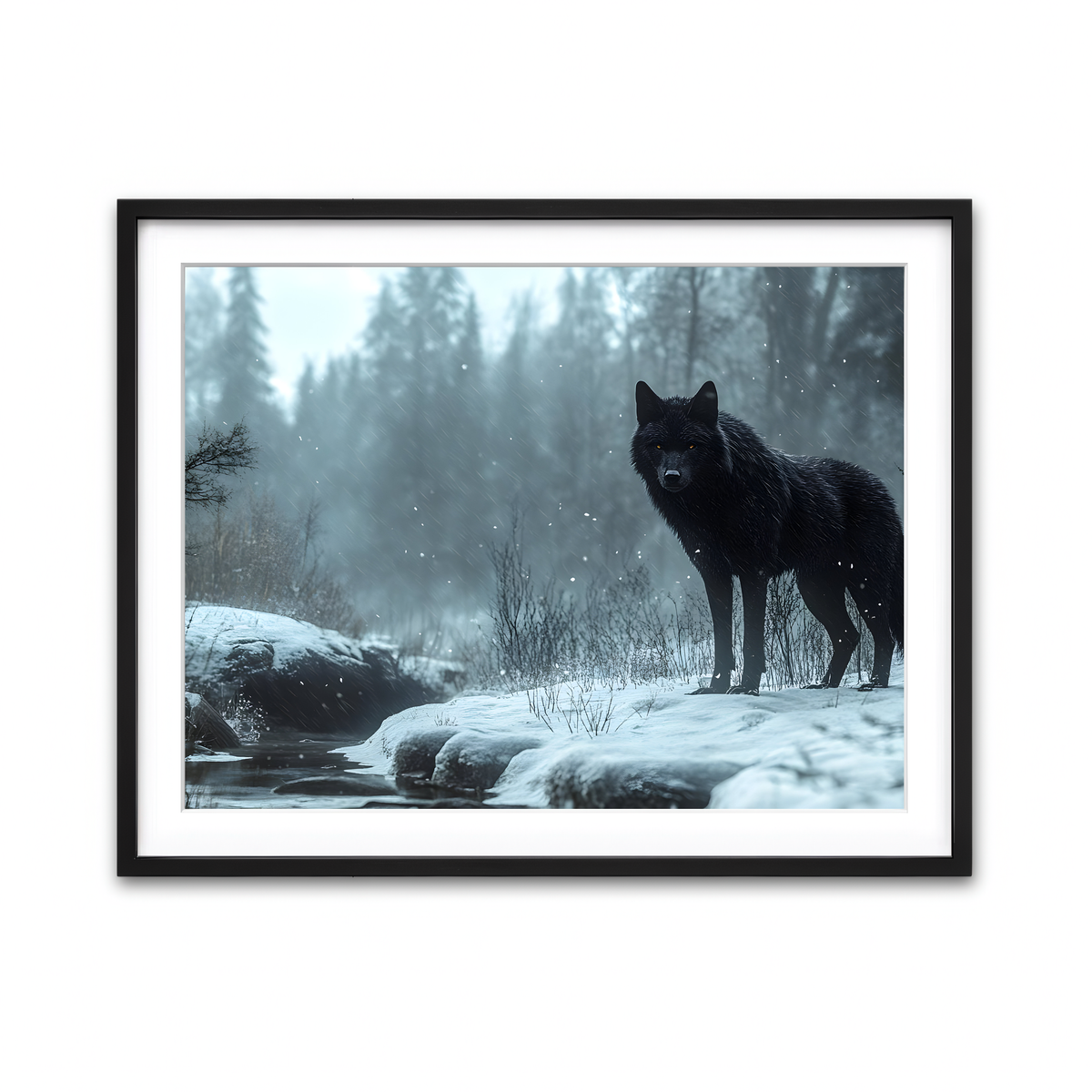 Framed Print 4x3 Black