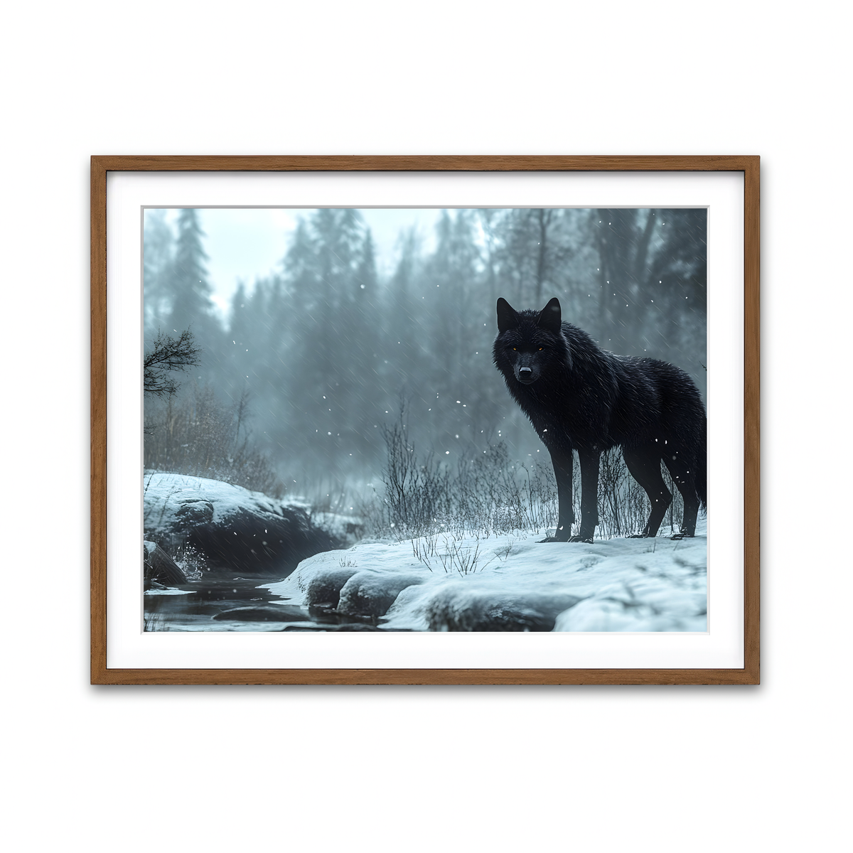 Framed Print 4x3 Walnut