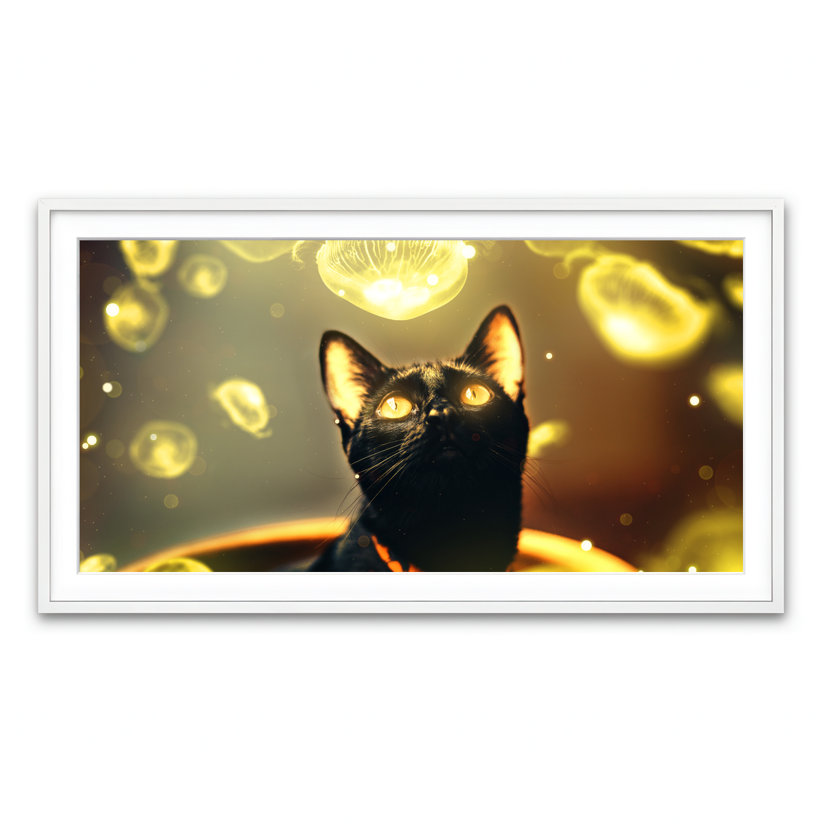 Framed Print 2x1 White