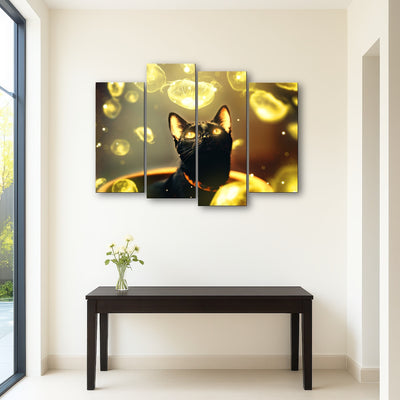 AUTO-MOCKUP ROOM | Black cat with jellyfish