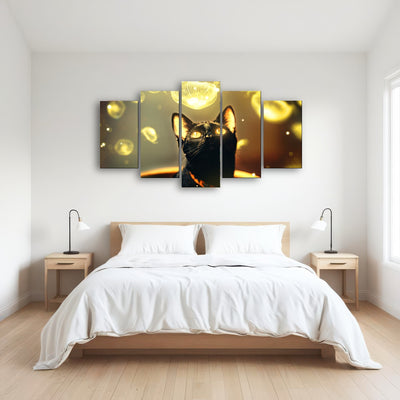 AUTO-MOCKUP ROOM | Black cat with jellyfish