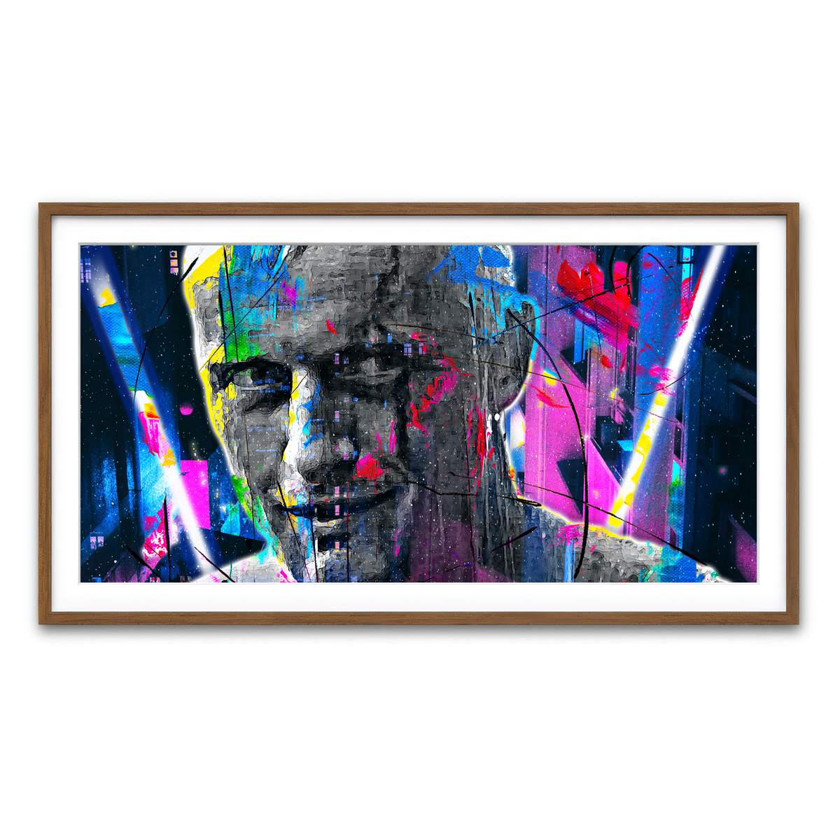Framed Print 2x1 Walnut